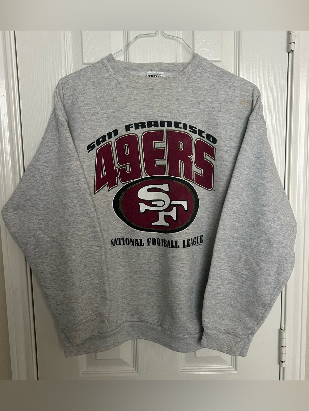 Vintage 90s San Francisco 49ers Tultex Sweatshirt Sweater Sz Large NFL Football